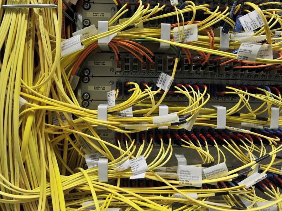 Stromausfälle legten den wichtigen Netzknoten DE-CIX in Frankfurt am Main lahm. ((Foto: Boris Roessler))