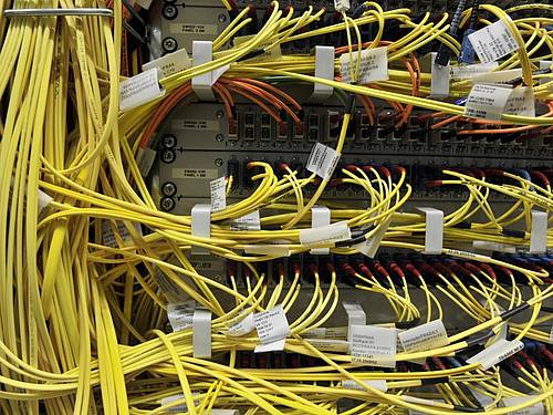 Stromausfälle legten den wichtigen Netzknoten DE-CIX in Frankfurt am Main lahm. ((Foto: Boris Roessler))