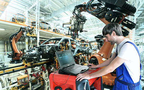 Notebook für die Fertigungs- und Automobilindustrie