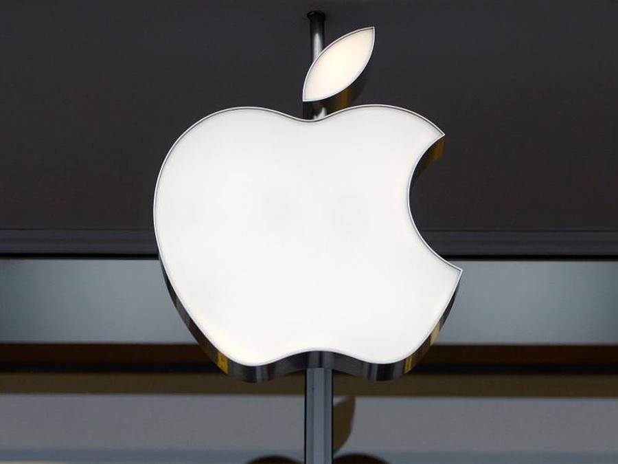 Das Apple-Logo ist an einem Apple-Store zu sehen. Foto: Shawn Thew/EPA FILE/dpa