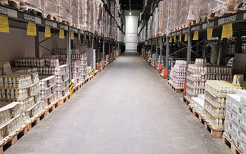 Logistikstandort von Yfood in Krefeld 