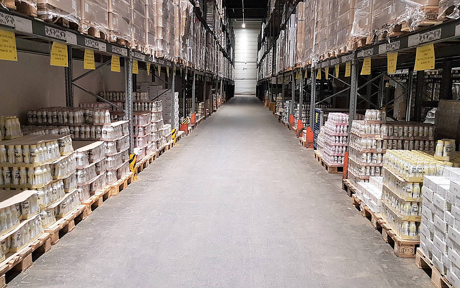 Logistikstandort von Yfood in Krefeld 