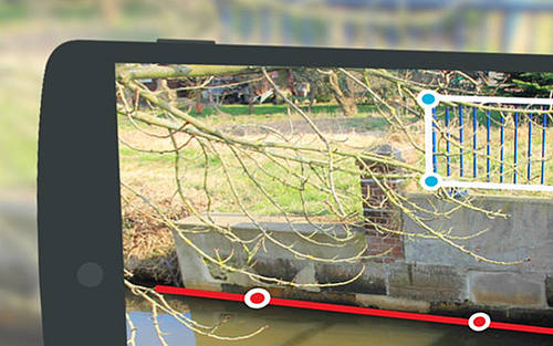 Smartphone mit erweiterter Realität