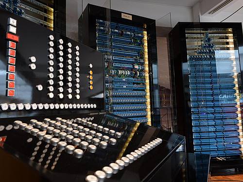 Steuerungselemente des Z3 von Konrad Zuse. Foto: picture alliance / dpa