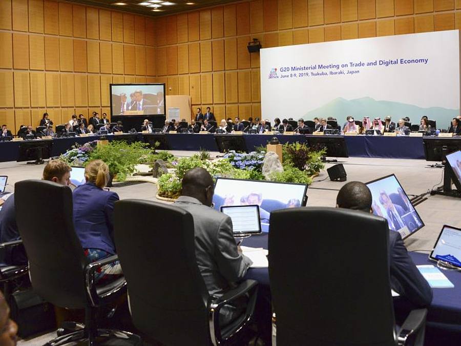 Wer KI (Künstliche Intelligenz) einsetze oder entwickele «sollte die Rechtsgrundsätze, Menschenrechte und demokratische Werte respektieren», beschlossen die G20-Staaten. Foto: kyodo