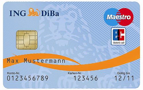 Girocard, Bildquelle: Ing-Diba Pressebild