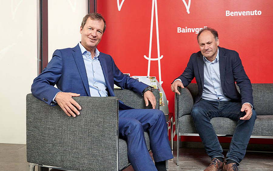 Roger Seifritz (re.) und Peter Schwarzenbach im Interview mit IT-MITTELSTAND