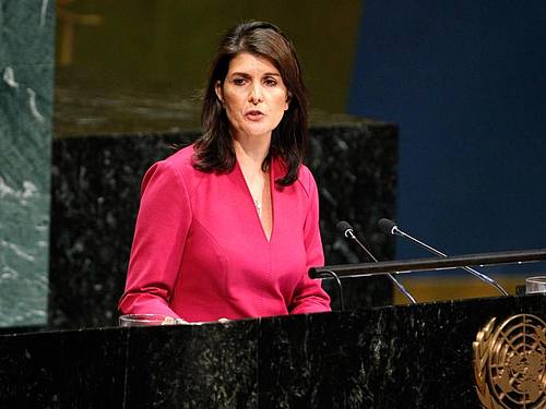 Die ehemalige UN-Botschafterin Nikki Haley hat ihren bisherigen Twitter-Account stillgelegt. ((Foto: Li Muzi/Xinhua))