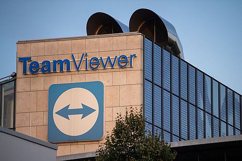 Blick auf den Hauptsitz von Teamviewer in Göppingen.