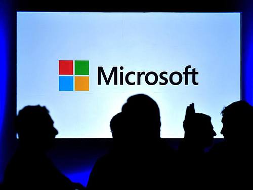 Microsoft legte wegen des boomenden Cloud-Geschäfts kräftig zu. Foto: Jagadeesh Nv/EPA FILE