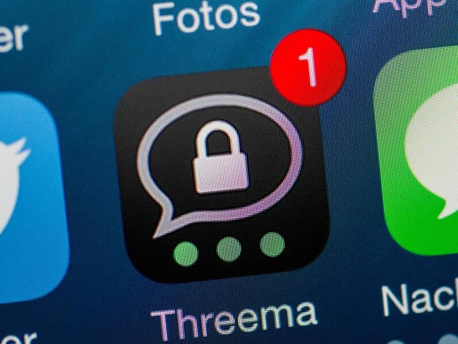 Die App Threema ist auf einem iPhone installiert und zeigt eine neue Nachricht an. Foto: Andrea Warnecke/dpa/Archivbild