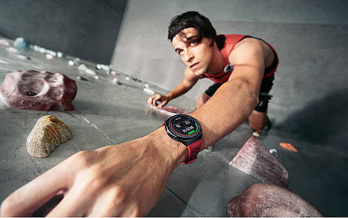 Bouldern mit Smartwatch