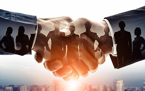 Partnerschafts Handschlag