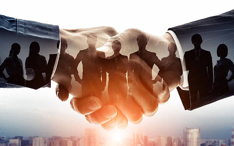 Partnerschafts Handschlag