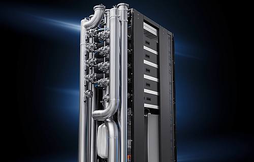 Server mit Flüssigkühlung