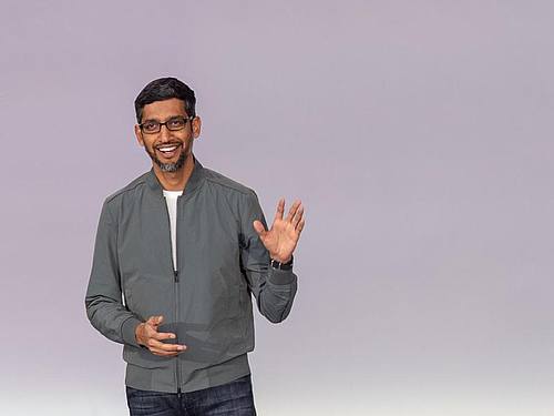 Google-Chef Sundar Pichai ((Bildquelle: Andrej Sokolow/dpa))