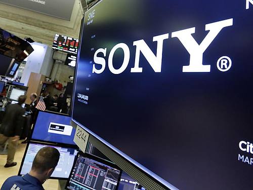 Das Logo von Sony an der New Yorker Börse. Foto: Richard Drew/AP/dpa