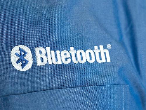 Bluetooth-Logo. Foto: Christoph Dernbach/dpa