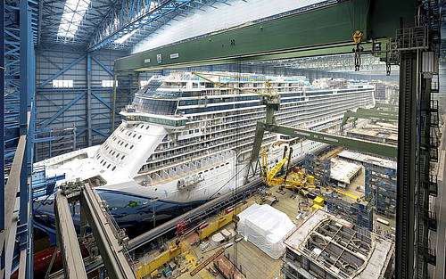 Die Norwegian Bliss in der Meyer Werft