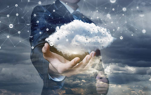 Cloud Wolke in der Hand