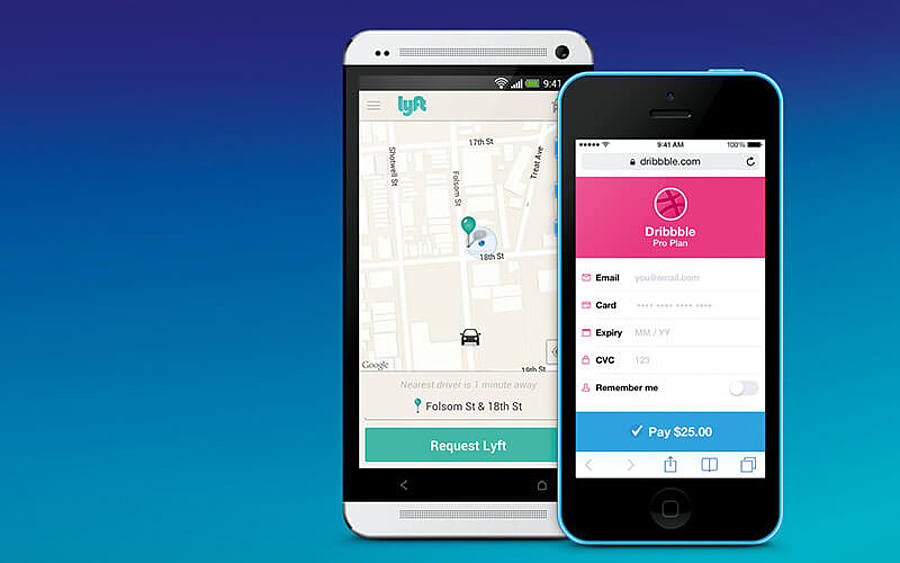Online-Shop Checkout auf Smartphone