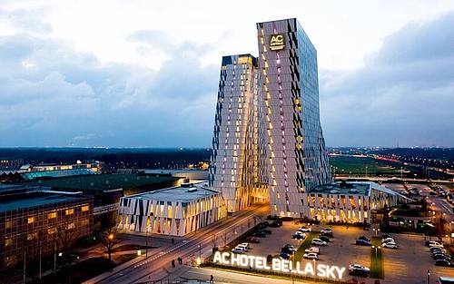 Der Veranstaltungsort, das AC Hotel Bella Sky in Kopenhagen