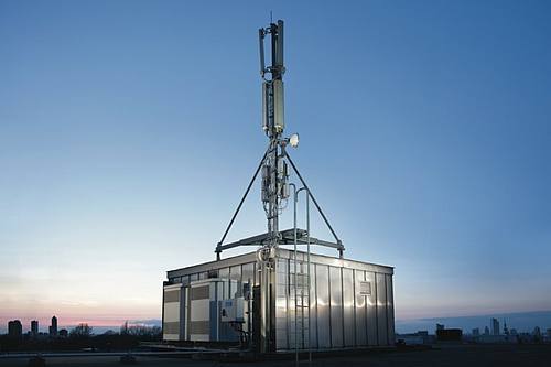 Eine Mobilfunkstation von Vodafone