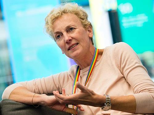 Microsoft-Deutschland-Chefin Sabine Bendiek: „Wer die Digitalisierung erfolgreich gestalten will, muss alle Menschen mitnehmen.“ ((Foto: Matthias Balk/Archiv))