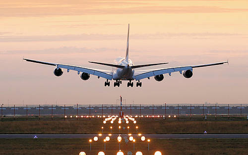 Flugzeuglandung