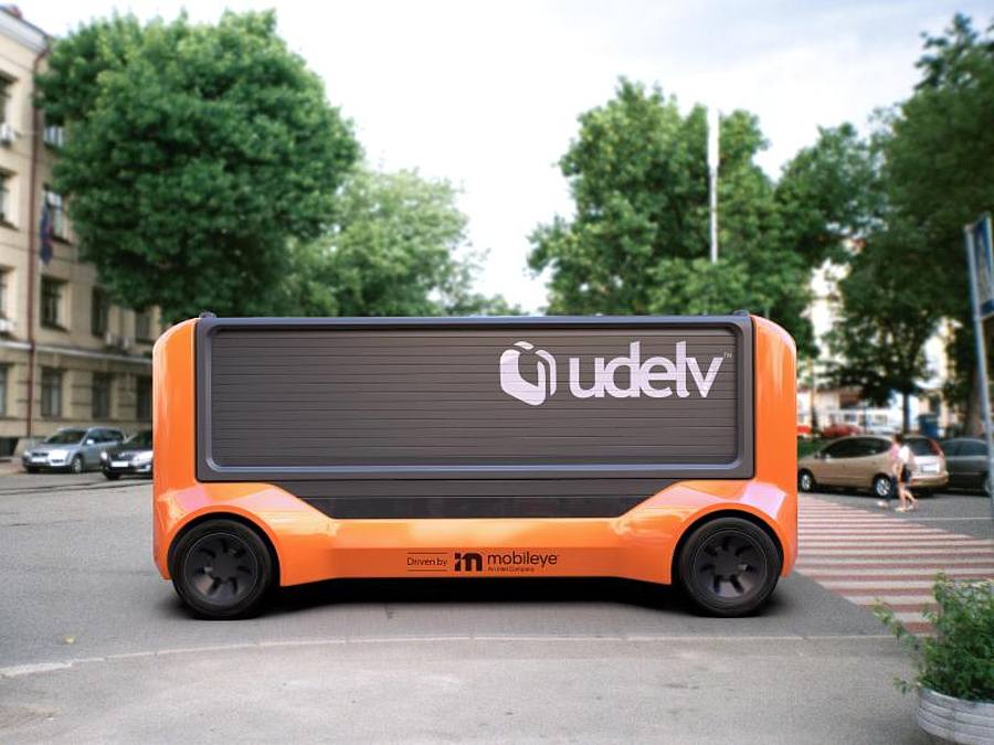 Die Intel-Tochter Mobileye bringt ihre Roboterauto-Technologie in fahrerlose Lieferwagen ein, die 2023 den Regelbetrieb aufnehmen sollen. Foto: Udelv/dpa