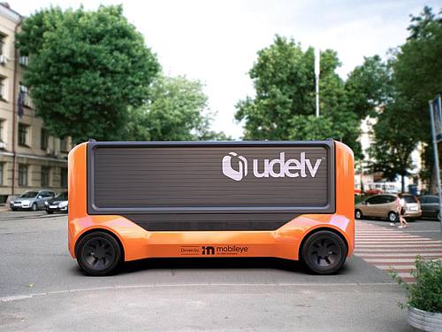 Die Intel-Tochter Mobileye bringt ihre Roboterauto-Technologie in fahrerlose Lieferwagen ein, die 2023 den Regelbetrieb aufnehmen sollen. Foto: Udelv/dpa