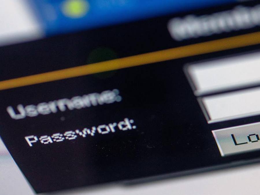 Das Abfragefenster für Username und «Password» auf einer Internetseite. Foto: Jens Büttner/zb/dpa