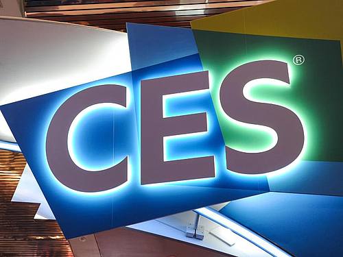 Das Logo der Technikmesse CES.