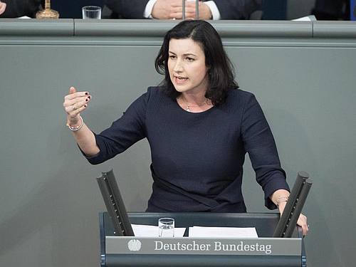 Dorothee Bär, Staatsministerin für Digitalisierung, im März im Bundestag in Berlin. Foto: Christophe Gateau