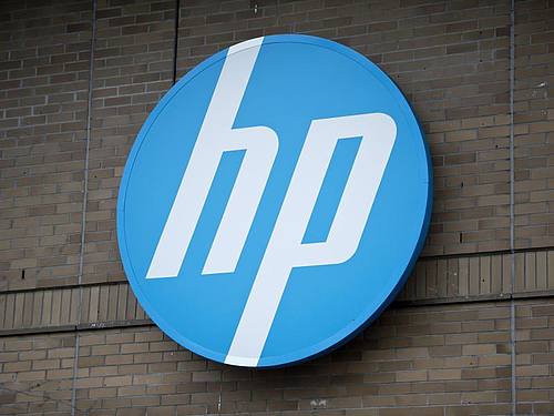 HP-Logo. Foto: Daniel Naupold/dpa