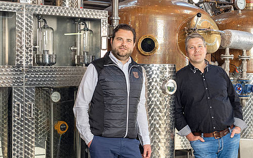 Tobias Maier (re.) geschäftsführender Gesellschafter und Matthias Pill IT-Leiter von Lantenhammer