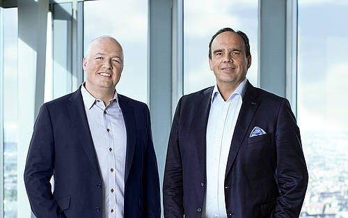 Oliver Ratzesberger, Teradata, und Hagen Rickmann, Telekom
