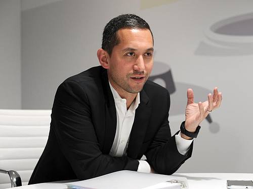 Android-Chef Hiroshi Lockheimer auf dem MWC ((Foto: Andrej Sokolow))