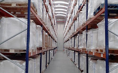 Ein Blick in das Lager von Noatum Logistics in Barcelona