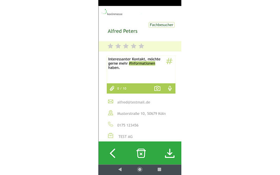 Leadtracking-App von dimedis
