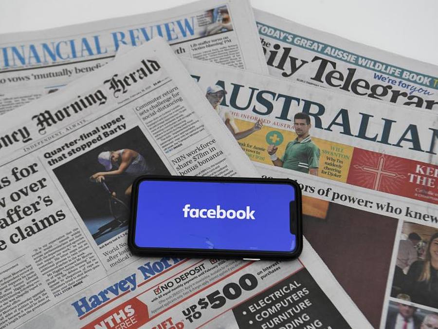 In Australien hatte Facebook nach einer harten Auseinandersetzung mit der Regierung um ein Leistungsschutzrecht eine Einigung erzielt. Foto: Lukas Coch/AAP/dpa