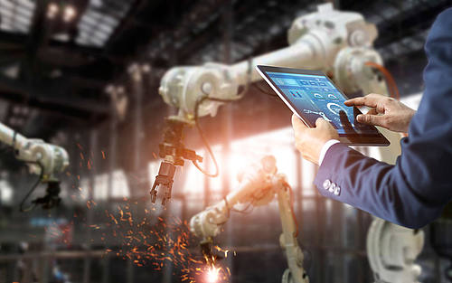 Industriereboter für die Digitlisierung in Fabriken