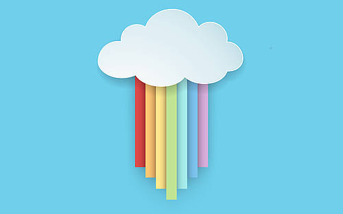 Gebastelte Wolke