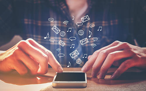 Smartphone mit Apps