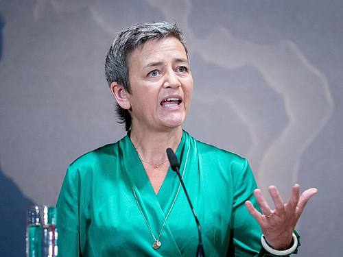 Margrethe Vestager, Vize-Präsidentin der EU-Kommission. Foto: Kay Nietfeld/dpa