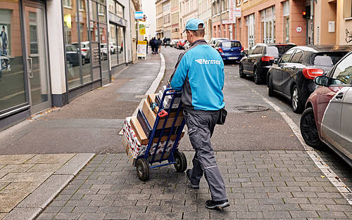 Paketbote von Hermes