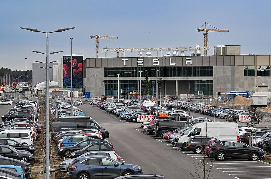 Das Werk der Tesla Gigafactory Berlin-Brandenburg