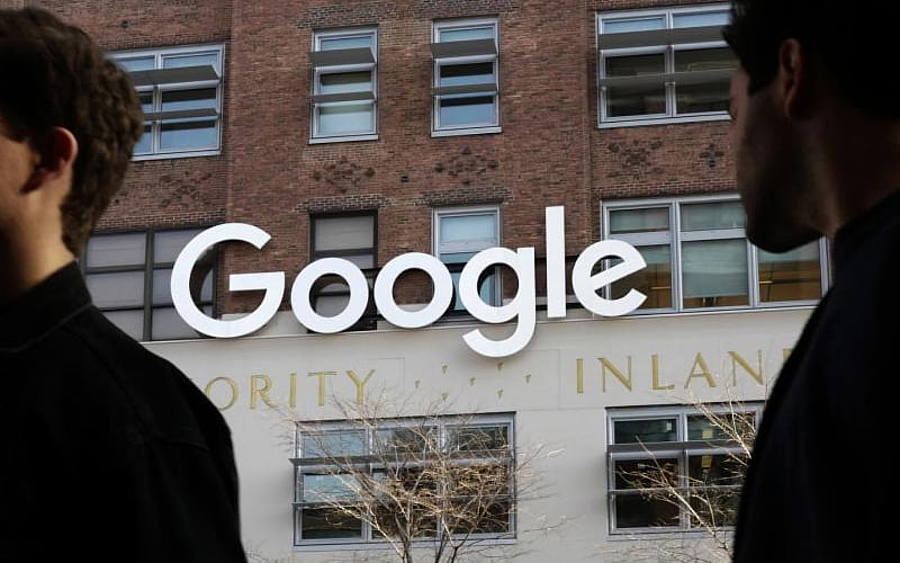 Google-Büro in New York. ((Foto: Mark Lennihan/AP))