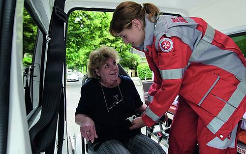 Patientin, Bildquelle: Johanniter