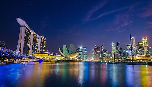 Singapore Marina Bay Skyline